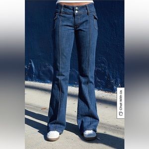 John Galt dark blue Agatha low rise jeans